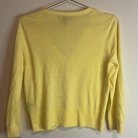 Ralph Lauren Yellow Cardigan Sweater Size Small - Picture 5 of 6